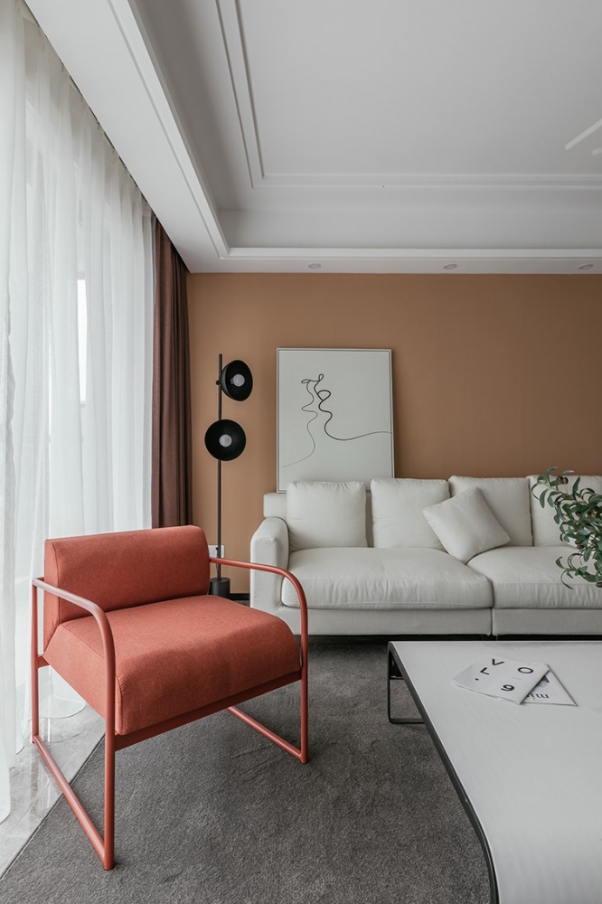 客厅沙发装修效果图NARTURE现代风客厅落地灯现代简约客厅设计图片赏析