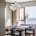 515㎡ 平层现代风餐厅吊灯图片