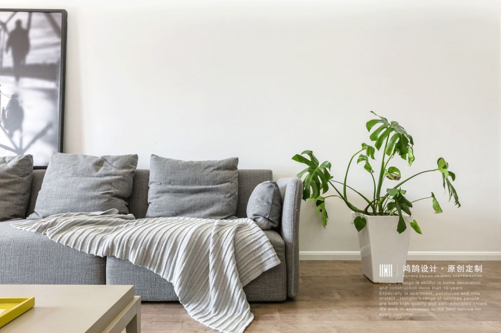 卧室沙发装修效果图简单自然现代风客厅实景图现代简约卧室设计图片赏析