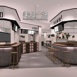 餐饮空间设计—尚班族自选快餐_3581549