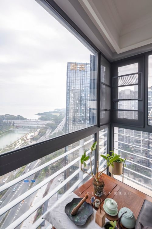 阳台装修效果图深圳湾美式豪宅阳台设计图