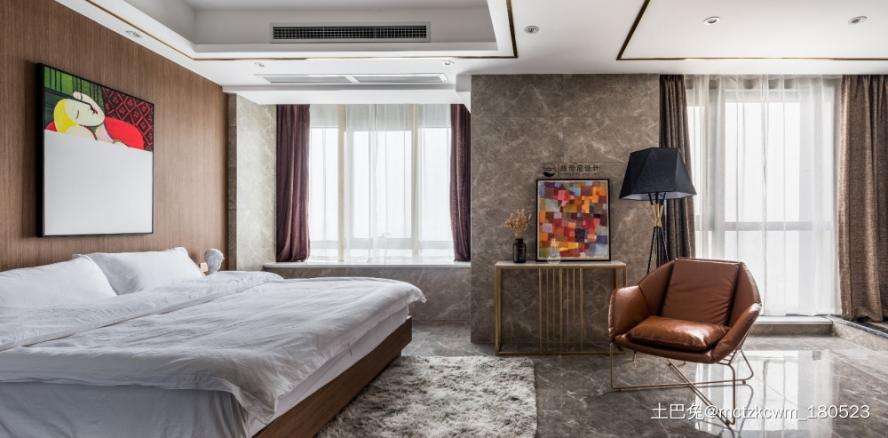 《58层的家》小户型现代卧室设计现代简约卧室设计图片赏析