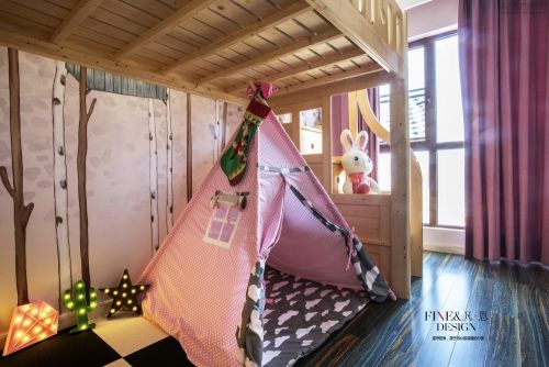 卧室装修效果图金色阳光现代风儿童房设计图