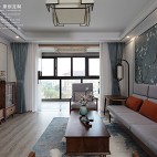 中式现代客厅实景图