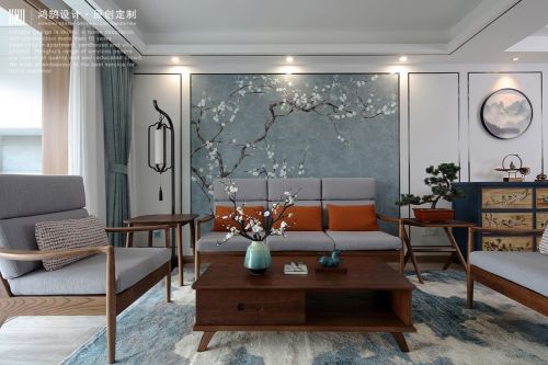 中式现代客厅沙发图片客厅窗帘
