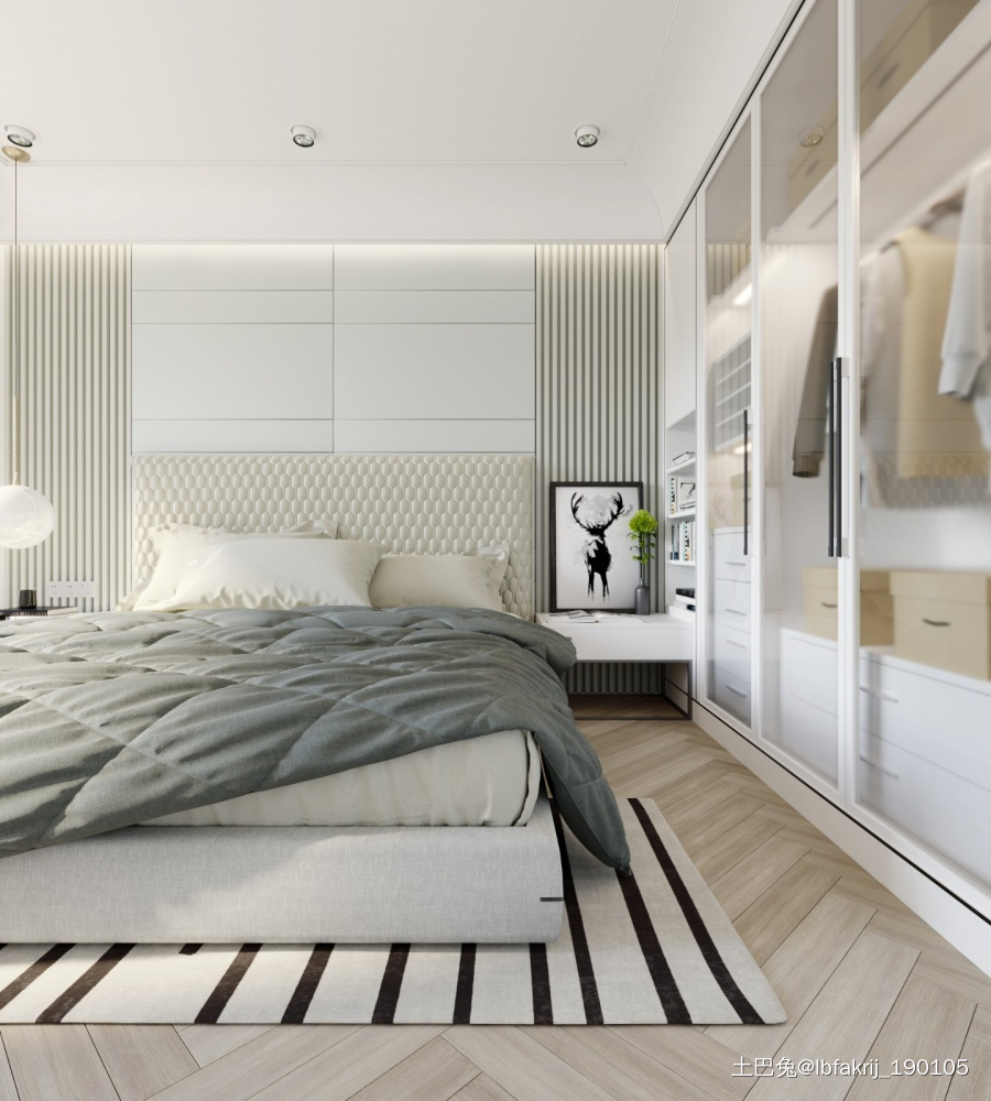 刘晓峰打造属于现代家居生活的清新与自然现代简约卧室设计图片赏析