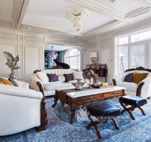 法式风格别墅会客厅设计图客厅沙发