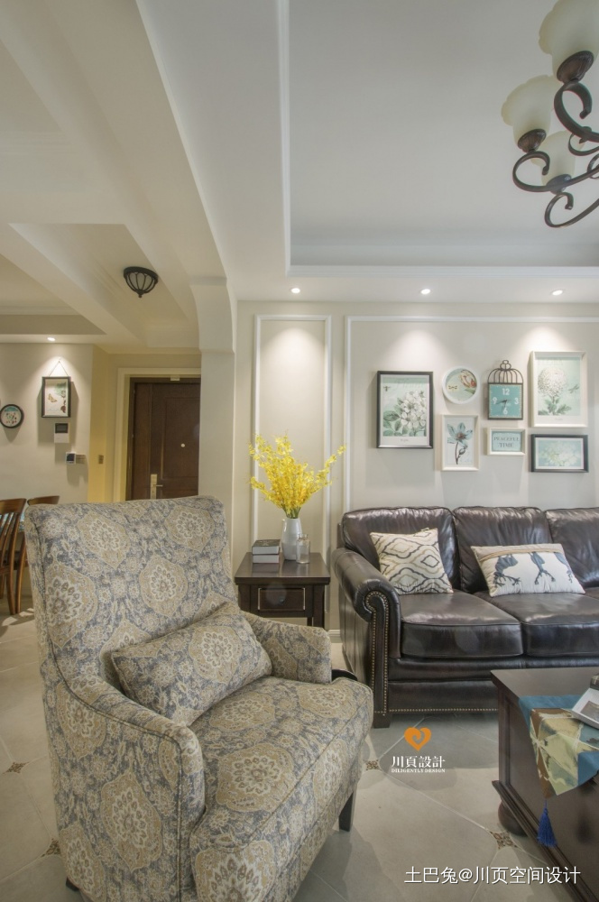 静逸美式客厅沙发图美式客厅设计图片赏析