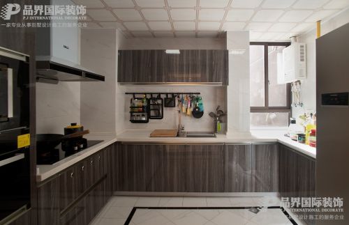 餐厅橱柜装修效果图东方新中式厨房设计图