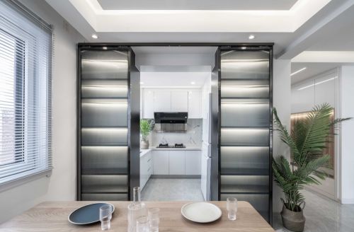 餐厅门装修效果图现代风样板房厨房设计