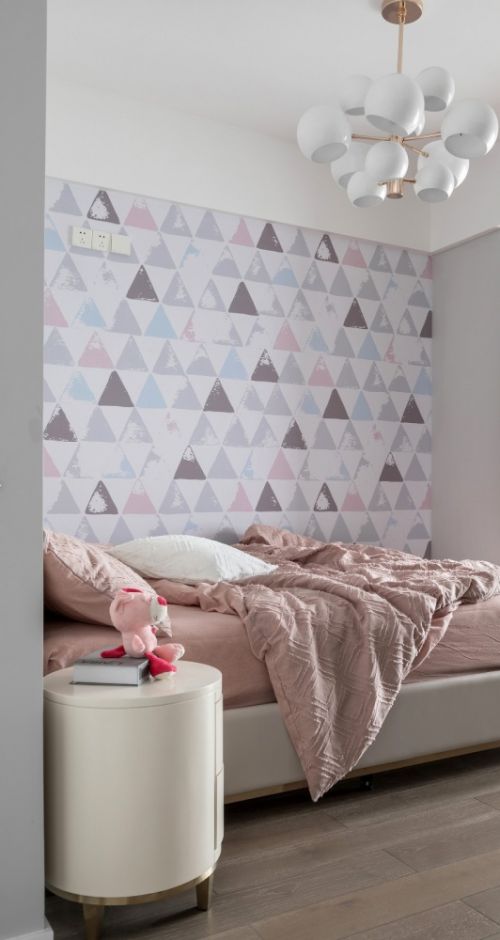 卧室沙发装修效果图黑白系现代三居女儿房设计