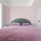 粉色系北欧风主卧室设计