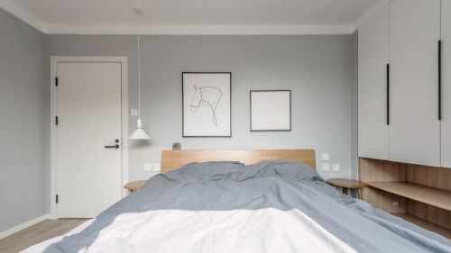 北欧风95㎡三居卧室装修装饰效果图