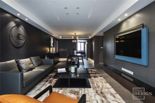 客厅沙发2装修效果图现代商务风客厅实景图片