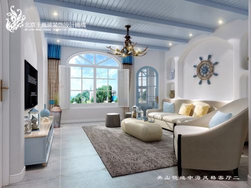 201-500m²三居地中海装修图片客厅装修效果图大宅设计，地中海风格