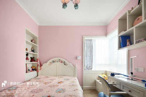 卧室窗帘2装修效果图美式风三居儿童房图片