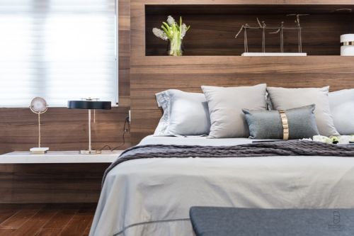 卧室床头柜1装修效果图品质简约风卧室设计图片
