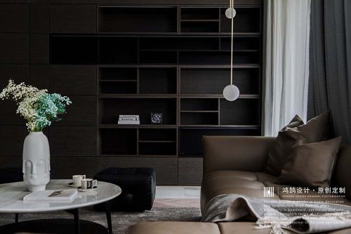 平凡现代风客厅储物柜设计客厅沙发现代简约客厅设计图片赏析