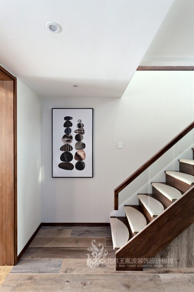 现代风格三居楼梯间设计功能区现代简约功能区设计图片赏析
