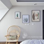 现代风格三居卧室装饰画图片