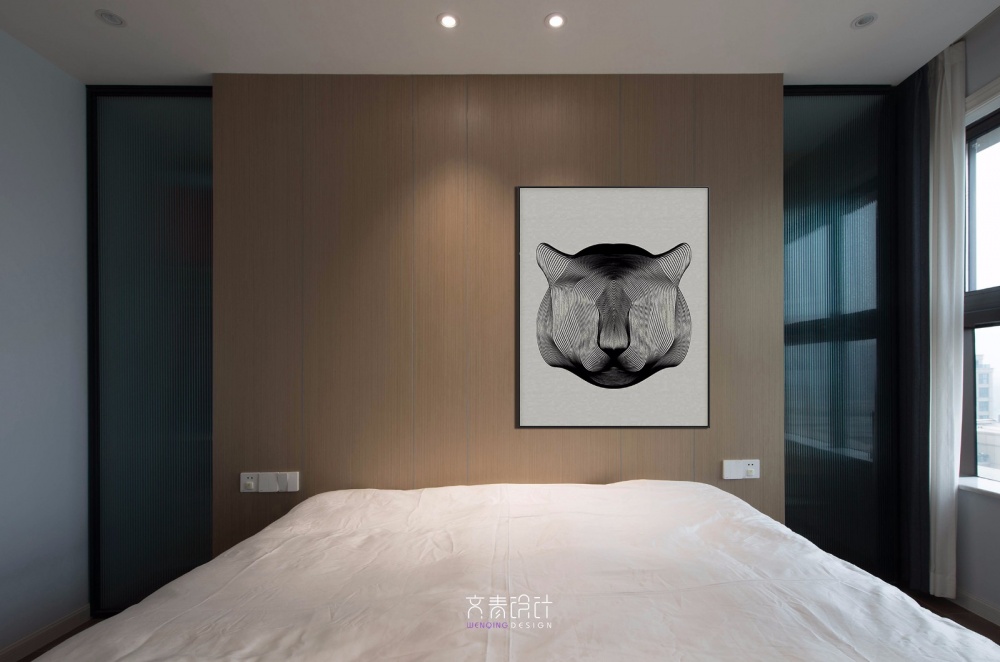 卧室2装修效果图现代复古主卧室设计现代简约卧室设计图片赏析