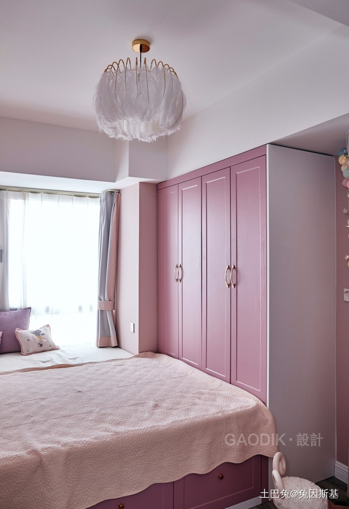 简单整洁美式儿童房吊灯图片美式卧室设计图片赏析