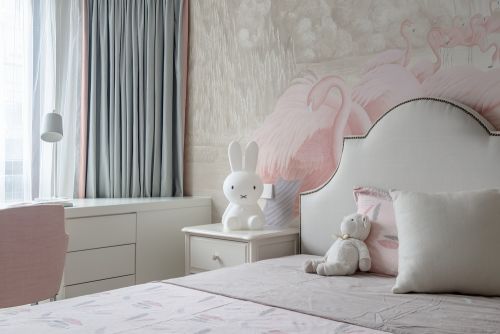 200㎡三居新中式卧室装饰效果图片
