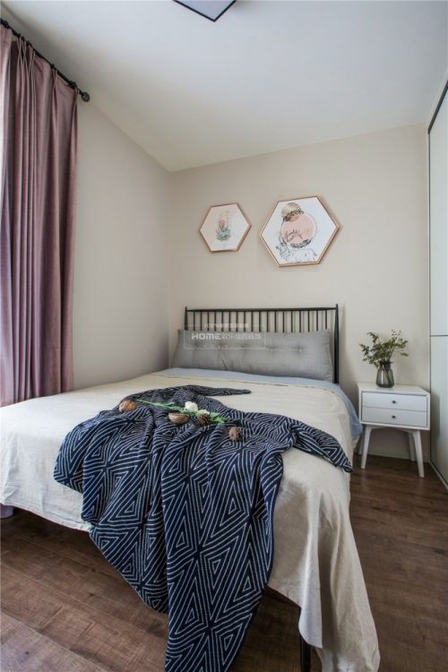 卧室床1装修效果图欢乐佳园装饰|迎夏的绿意，森系