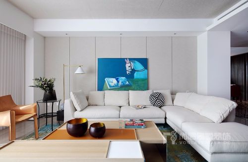 客厅沙发装修效果图280平现代风格装修实景案例