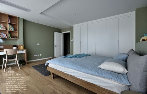 卧室木地板2装修效果图超多的储藏柜，净化了空间！