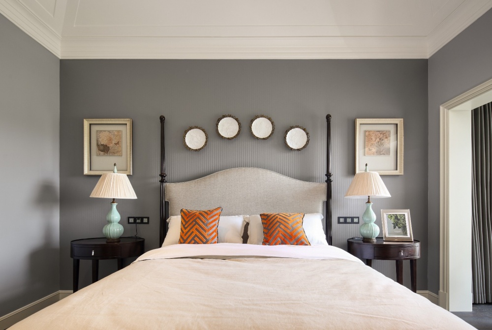 卧室窗帘3装修效果图爆改原户型，增加100平的室内美式经典卧室设计图片赏析