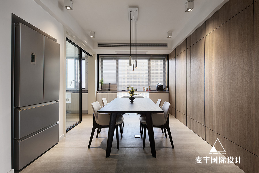 厨房装修效果图现代简约江南国际城现代简约餐厅设计图片赏析