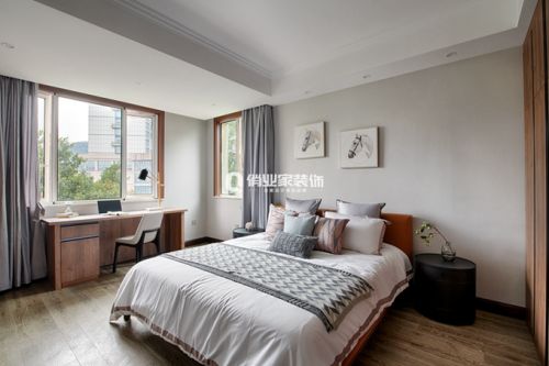 卧室窗帘装修效果图龙湖弗莱明戈3房|现代风格装修