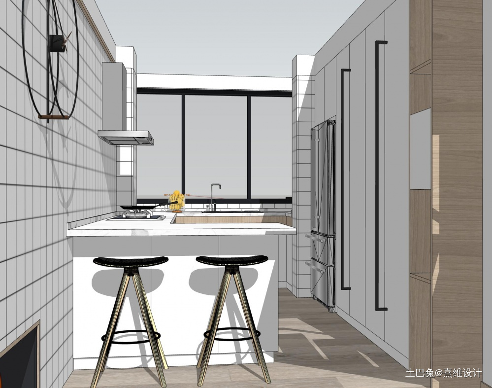 《四月晴和》非传统客厅形式的亲子互动空间日式厨房设计图片赏析