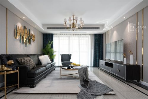 客厅窗帘2装修效果图流光溢彩，轻奢婚房，生活也可以