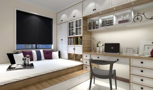 装修效果图炕床121-150m²一居家装装修案例效果图
