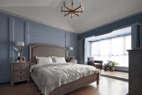 卧室窗帘2装修效果图有一种安静的颜色在眼前