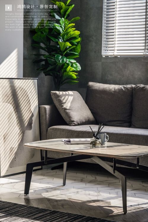 客厅沙发2装修效果图将绿色生命融入极简现代都市美学