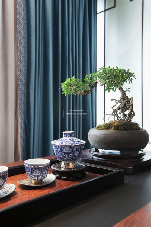客厅窗帘1装修效果图欢乐佳园装饰|中式韵味，传统色