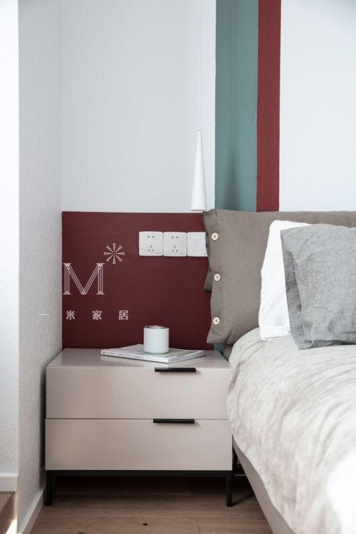 卧室床头柜2装修效果图【一米家居】自白55㎡现代北欧