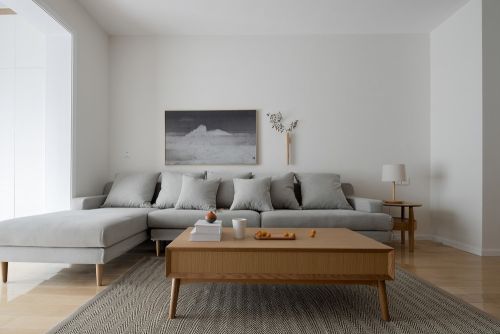 三居日式80㎡客厅2023装饰装修效果图
