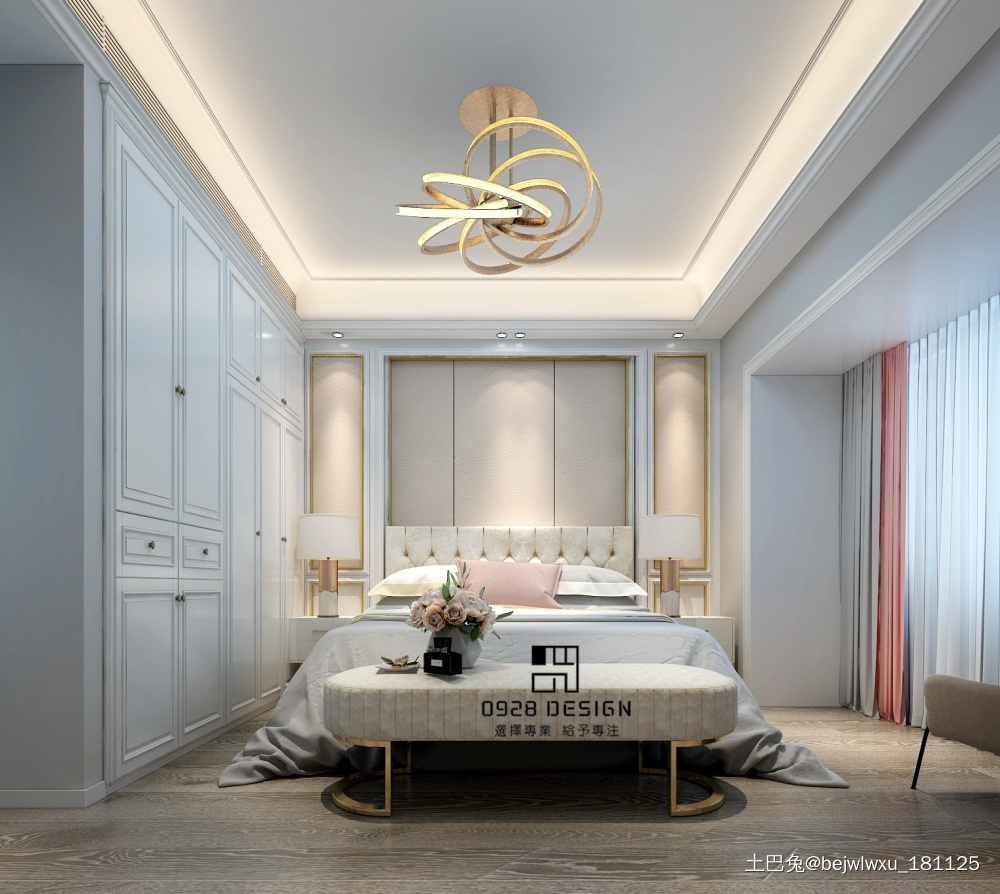 法式轻奢风格其他卧室设计图片赏析