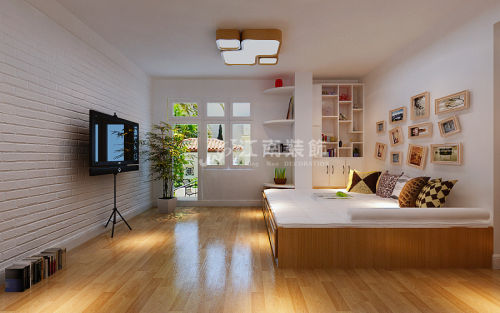 卧室装修效果图万达城北欧风格200㎡151-200m²复式北欧风家装装修案例效果图