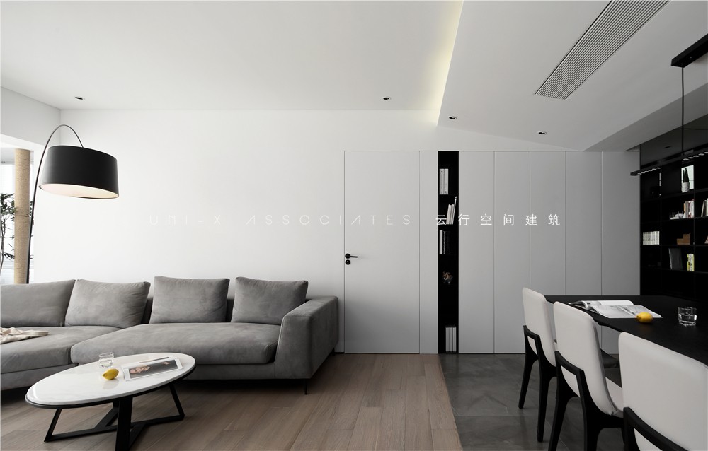 客厅木地板5装修效果图非平面UNFLATTENING现代简约客厅设计图片赏析
