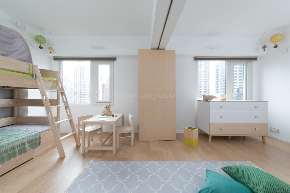 卧室木地板2装修效果图香港中半山恒柏园现代简约卧室设计图片赏析