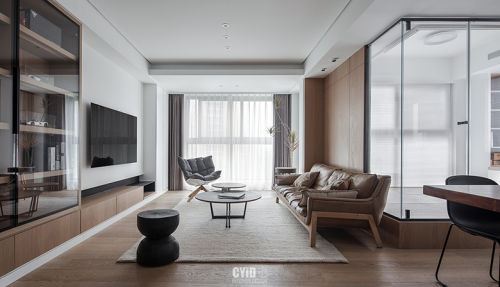 客厅窗帘装修效果图童心101-120m²现代简约家装装修案例效果图