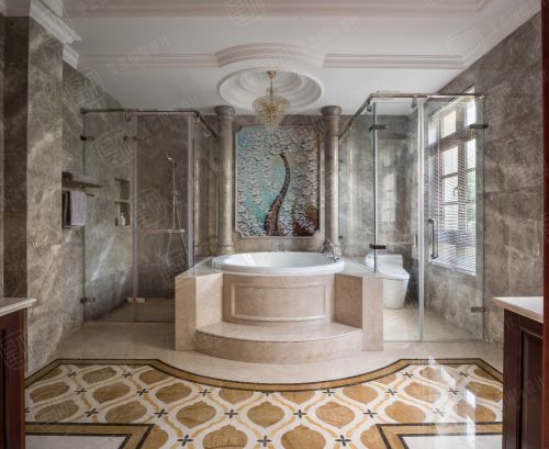 卫生间洗漱台3装修效果图绿城蓝庭法式古典别墅设计