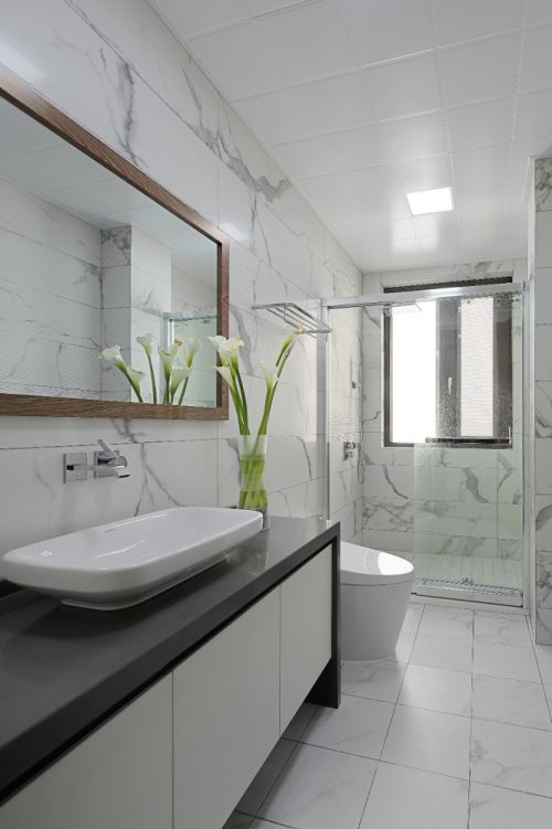 卫生间马桶装修效果图中式现代别墅豪宅卫生间图片