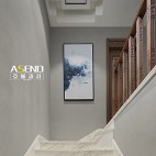 90平米中式现代—楼梯图片