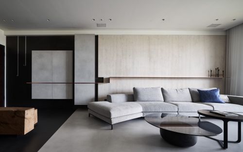 客厅沙发装修效果图观境121-150m²二居现代简约家装装修案例效果图
